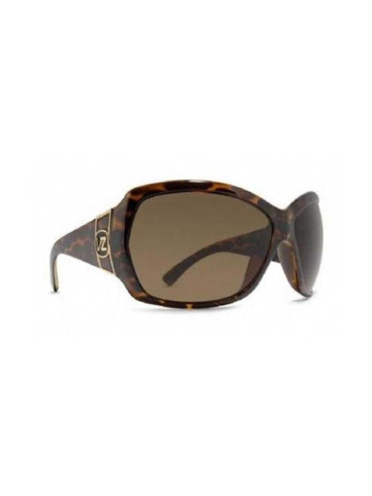 Vonzipper Riviera Women's Sunglasses with Brown Tartaruga Plastic Frame VZSU1668