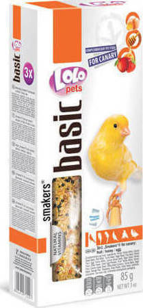 Lolo Pets Basic Food Sticks for Canaries Fruits, Honey, Egg Blend 85gr 85gr