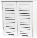 Eurocasa Cabinet de baie L52xA22xÎ55cm Alb