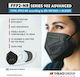 Plastika THrakis Series 902 Advanced Disposable Protective Mask FFP2 NR Black 20pcs