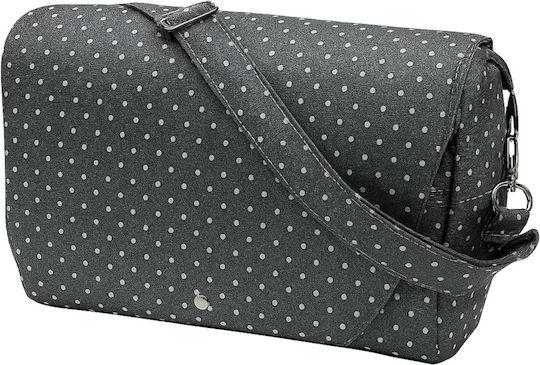 Beboulino Τσάντα-Αλλαξιέρα Ώμου/Χειρός Sandora Grey Poua 40x25εκ.