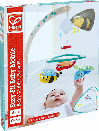 Hape Mobile for Cot with Music and Rotation Sweet Dreams for 0++ Months E0044