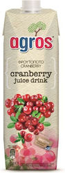 Agros Φρουτοποτό Cranberry 1000ml Agros Φρουτοποτό Cranberry 1000ml