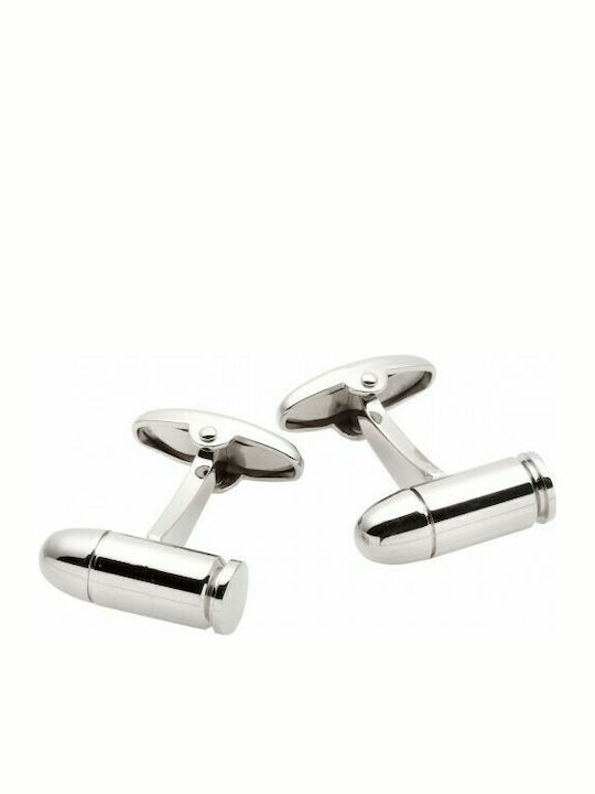 Cufflinks Steel Cufflinks White