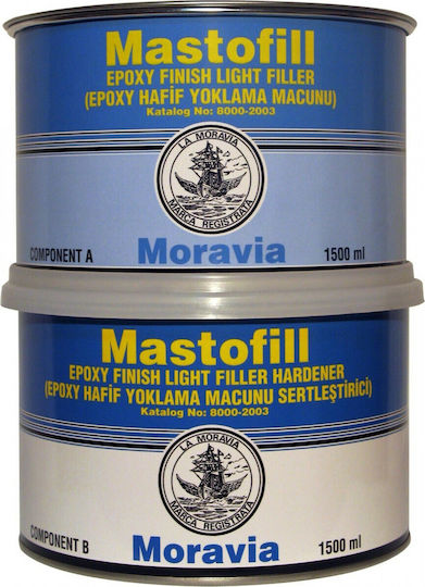 Moravia Στόκος Εποξειδικός Επισκευής Σκάφους 2 Συστατικών 1lt Γαλάζιο Χρώμα