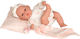 Munecas Arias Baby-Puppe mit Dundu und Kissen 33 cm