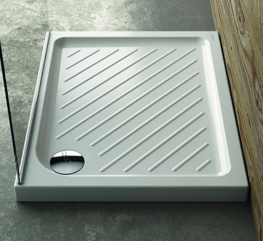 Ideal Standard Sevafresh Правоъгълена Порцеланов душ 100x80см Бял
