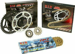 DID Chain & Sprocket Kit Golden (16-43-525ZVM-X/GG) for Yamaha TDM 850 99'-01'