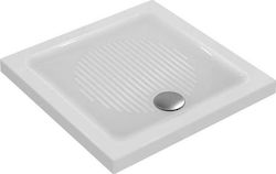 Ideal Standard Square Porcelain Shower White Connect Square 80x80x6cm T2660
