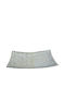 Karvounis Rectangular Ceramic Decorative Platter Silver 40x20.2x8cm