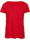 B&C Triblend Women's Short Sleeve Promotional T-Shirt Red