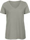 B&C Inspire Γυναικείο Διαφημιστικό T-shirt Κοντομάνικο Light Grey