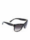Dolce & Gabbana Women's Sunglasses with Gold Tartaruga Horn-Rimmed Frame and Brown Gradient Lenses DG4129 502/13