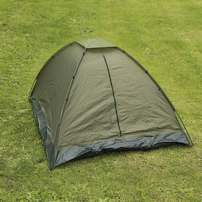 Mil-Tec Summer Camping Tent Igloo Khaki for 3 People 210x210x130cm