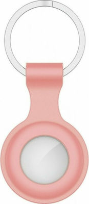 Senso Keychain Θήκη Μπρελόκ Σιλικόνης για AirTag σε Ροζ χρώμα