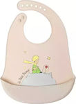 Kiokids Μικρός Πρίγκιπας Waterproof Bib Silicone with Button & Pocket Pink