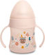 Suavinex Forest Lern-Trinkflasche Kunststoff mit Griffen Rosa für 4m+m+ 150ml