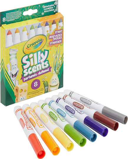 Crayola Silly Scents Scented Drawing Markers Thick Set 8pcs
