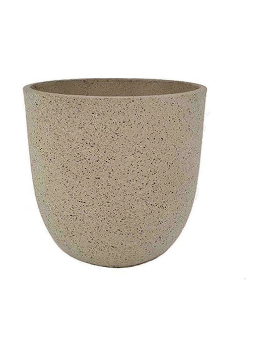 Plastona Cement Flower Pot 32x31cm in Beige Col...