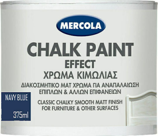 Mercola Chalk Paint Effect Colour of Chalks Navy Blue 375ml 3612