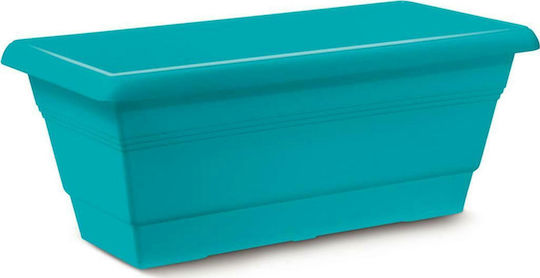 Atmosphera Festone Plastic Turquoise Planter Box Atmosphera Festone Plastic Turquoise Planter Box