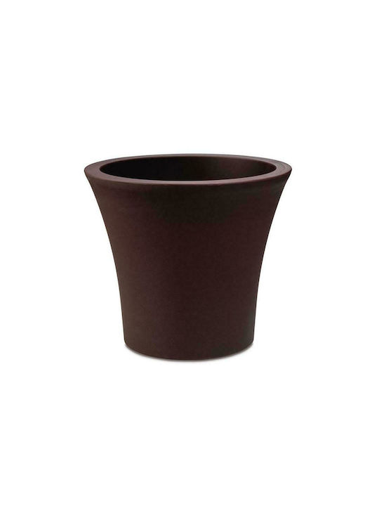 Plastona City 25 Flower Pot Self-Watering 25x22cm in Brown Color 10.11.0039