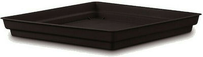 Plastona 10.01.0012 Square Plate Pot Black 26x26cm