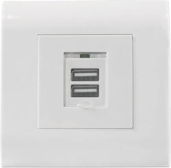 Intellinet Steckdose mit 2 USB-Anschlüssen