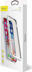 Baseus See Through Glass Λευκή (iPhone X / Xs)