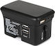 RealPower Universal Socket Adapter from Universal to Universal with 2 USB Outlets