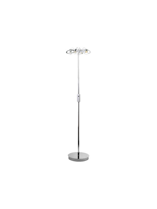 Fos me Floor Lamp with Socket for Bulb GU10 Silver