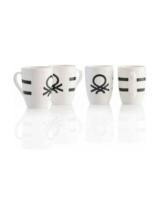 Benetton Porcelain Cup White 360ml 4pcs