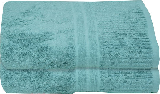 Anna Riska Χεριών Modal 30x50εκ. 5 Aqua Blue Βάρους 600gr/m²