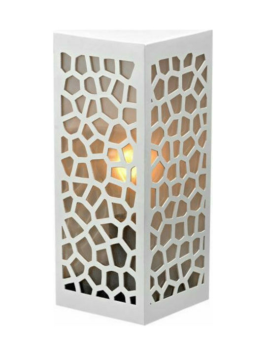 Luma Outdoor Floor Lamp Small Post for E27 Socket White