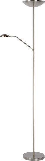 Lucide Lightning Zenith LED Φωτιστικό Δαπέδου Υ180εκ. Ασημί