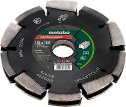 Metabo Διαμαντόδισκοι Για Αρμοκόφτες Professional Up Δίσκος Κοπής Δομικών Υλικών 125mm