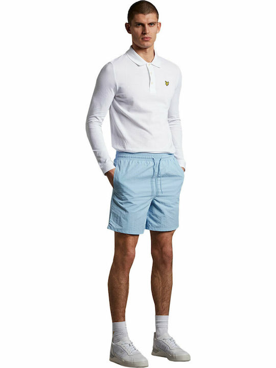 Lyle and Scott Plain Ανδρικό Μαγιό Σορτς Γαλάζιο