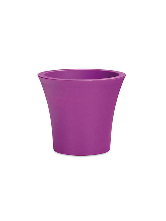 Plastona City 20 Flower Pot Self-Watering 20x17.5cm in Purple Color 10.11.0014