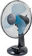 MPM Tischgerät Ventilator 40W Lüfterdurchmesser 34,5cm Schwarze
