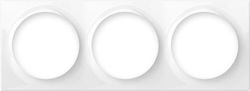 Fibaro Walli Switch Frame 3 Positions Horizontal Installation in White Color FG-WX-PP-0004 Fibaro Walli Switch Frame 3 Positions Horizontal Installation in White Color FG-WX-PP-0004