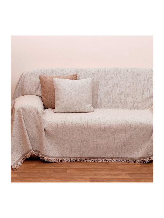 Viopros Armchair Throw 2100 150x180cm Ecru