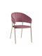 Theodore Dining Room Velvet Armchair Rotten Apple 55x50x82cm