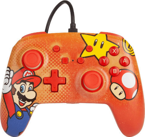 PowerA Enhanced Wired Gamepad for Switch Mario Vintage