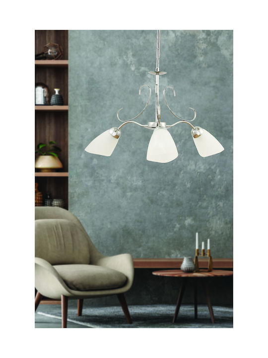 Klikareto Sonia Pendant Light Silver with Socket E27