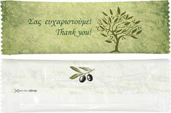 Parfümiertes flüssiges Taschentuch 5x16cm Handtuch 20x20cm Olive mit Zitronenduft SET 1000 STÜCK c375952