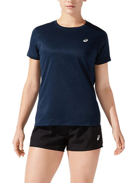 ASICS Core Damen Sport T-Shirt Marineblau
