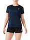 ASICS Core Γυναικείο Αθλητικό T-shirt Navy Μπλε