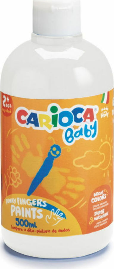 Carioca Baby Finger Paints - 500ml - Whi