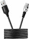 Canyon Плетен USB 2.0 Кабел USB-C Мъжки - USB-A Черен 1м CNS-USBC8B