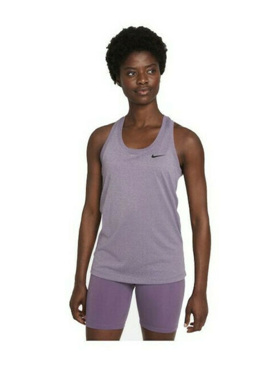 Nike Dri-Fit Αμάνικη Γυναικεία Αθλητική Μπλούζα Λιλά